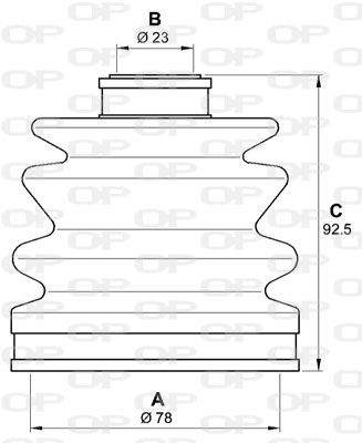 OPEN PARTS Putekļusargu komplekts, Piedziņas vārpsta SJK7168.00